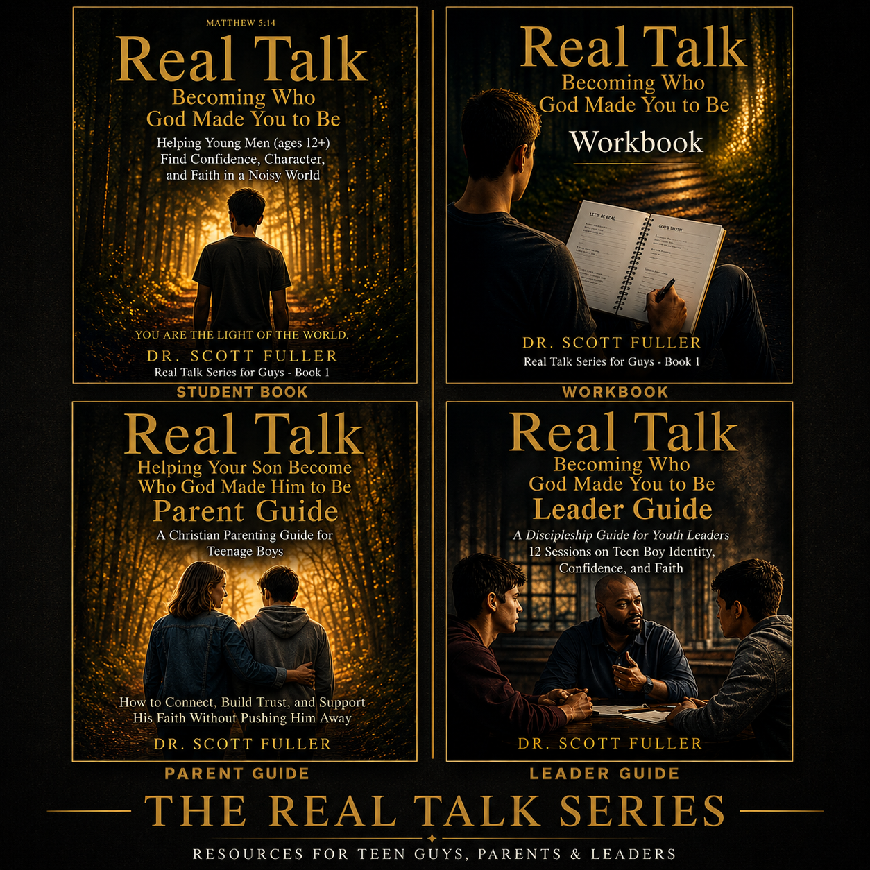 The complete four book Real Talk series for teen boys