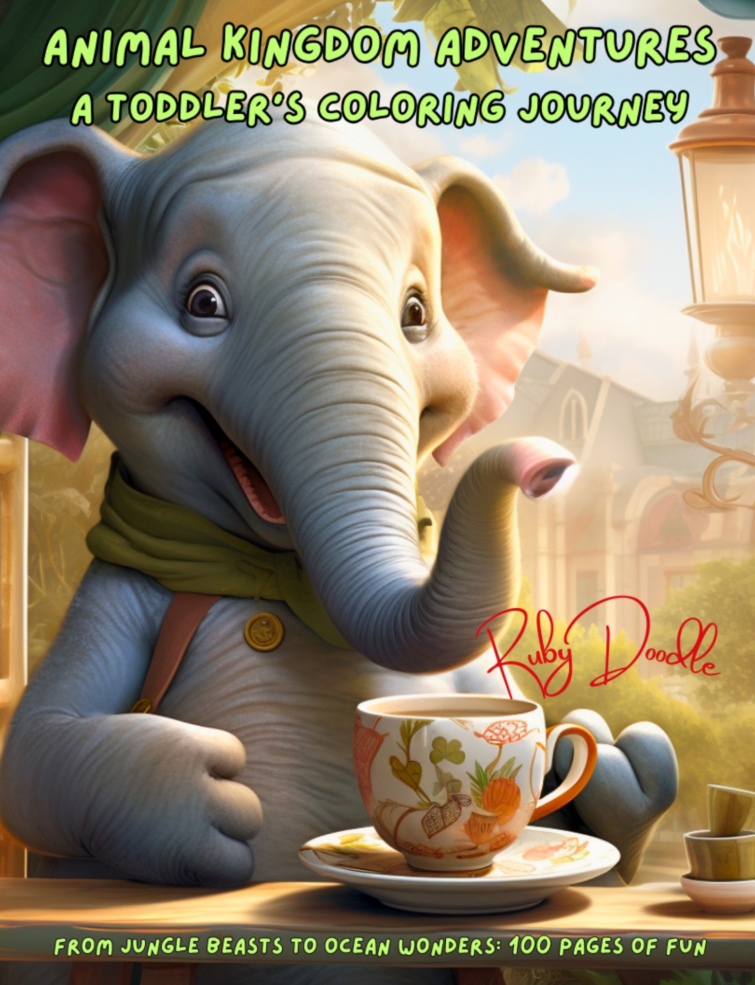 Animal Kingdom Adventures coloring book cover