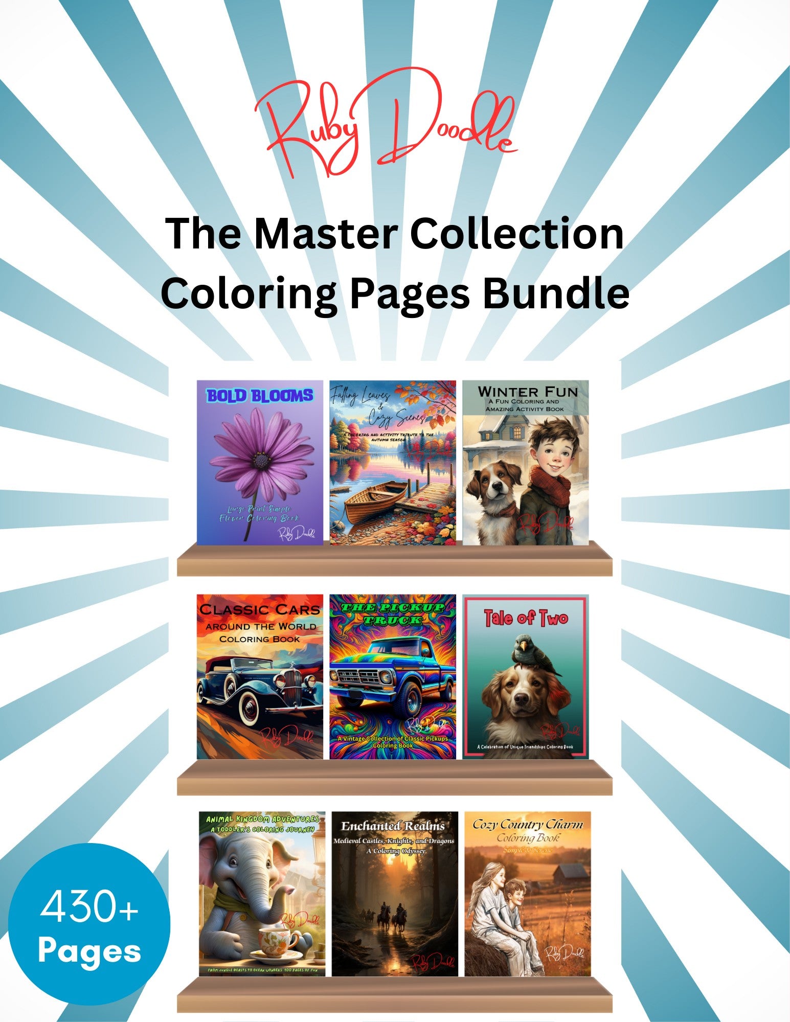 Ruby Doodle master collection digital bundle cover