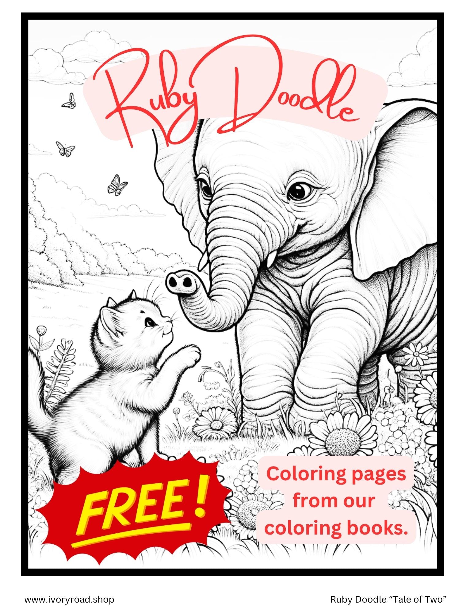Ruby Doodle free coloring pages cover